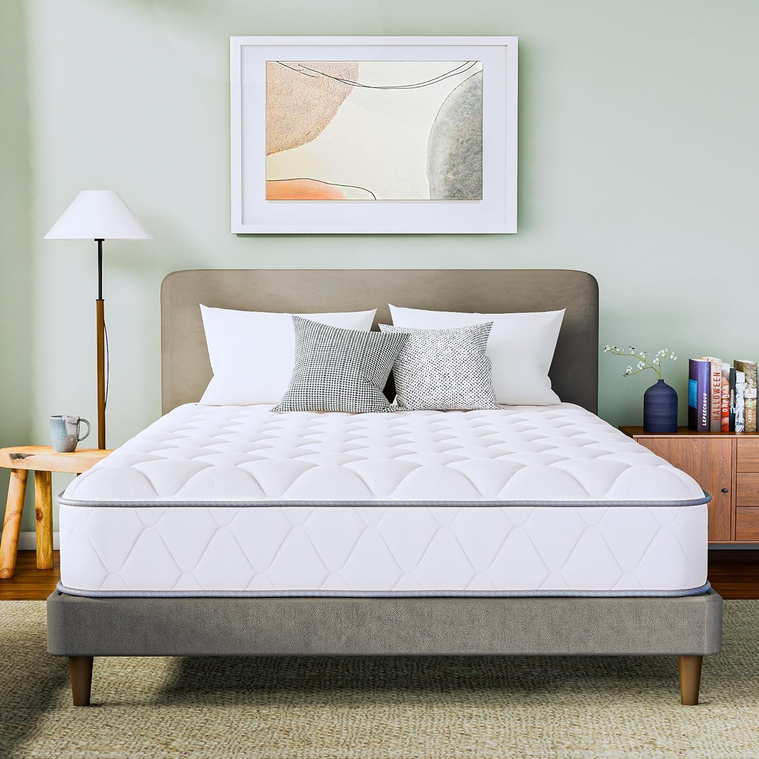 GAESTE 8 Inch Full Cooling Gel Memory Foam Mattress for Cool Sleep Medium Firm CertiPUR-US Certified Foam, Mattress in a Box Pressure Relief Removable Cover No Fiberglass (Full, 8 in)