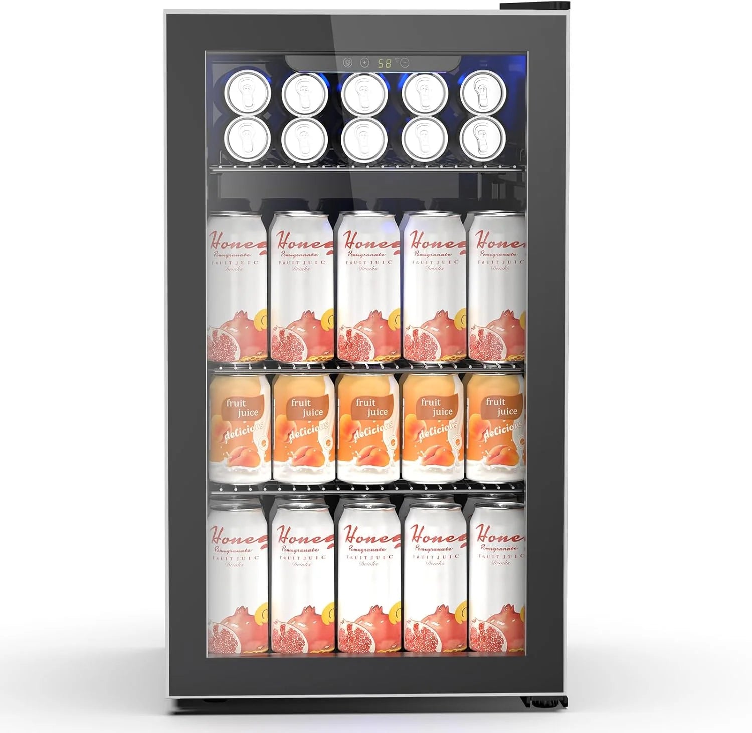 Electactic Mini Fridge 130 Can Beverage Refrigerator Cooler 3.2 Cu.Ft Drink Fridge