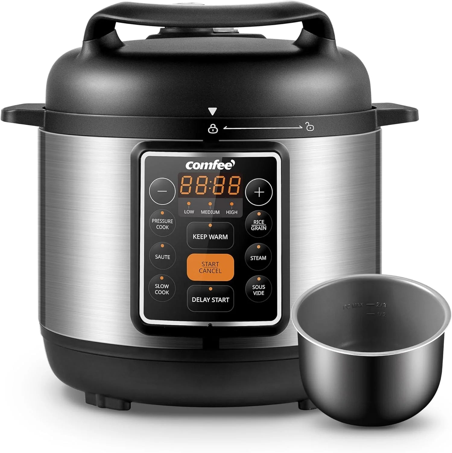 COMFEE 16-in-1 Electric Pressure Cooker with Non-Stick Pan