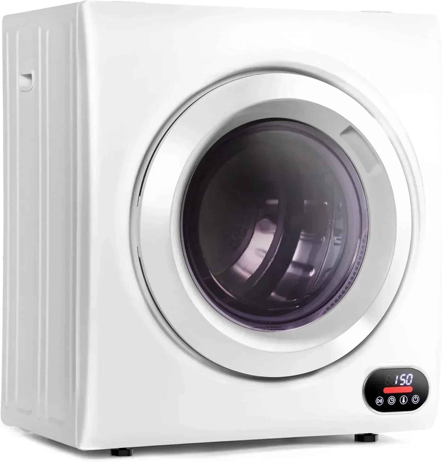 Compact Laundry Dryer 3.5 cu ft Front Load Stainless Steel Clothes Dryers With Exhaust Pipe